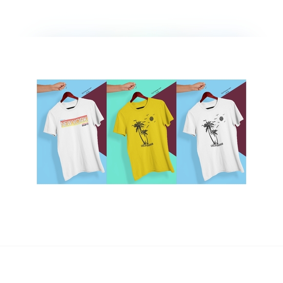 3 for $15 Bundle - Color - White, Gold, White- Mens Short Sleeve T-shirt - - Picture 2 of 2